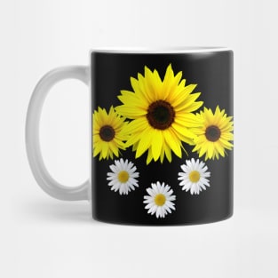 Sunflowers with daisy blossoms, flower daisies Mug